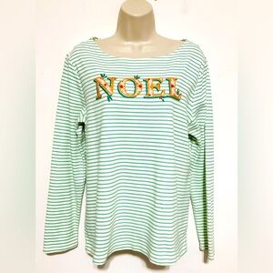 Croft and barrow M Classic Tee. Christmas theme